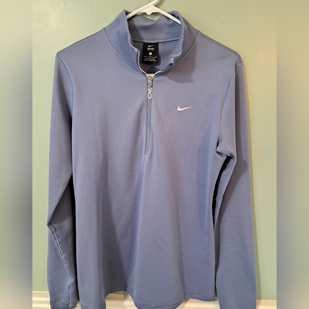 Nike Light Blue Quarter-Zip Top.  Worn Twice